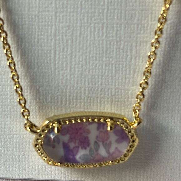 🎀 Kendra Scott X LoveShackFancy Gold Elisa Necklace 🎀 NWT 🎀 - Picture 6 of 16